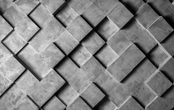 Mur gris et blanc avec des carrés Mur gris et blanc avec des carrés