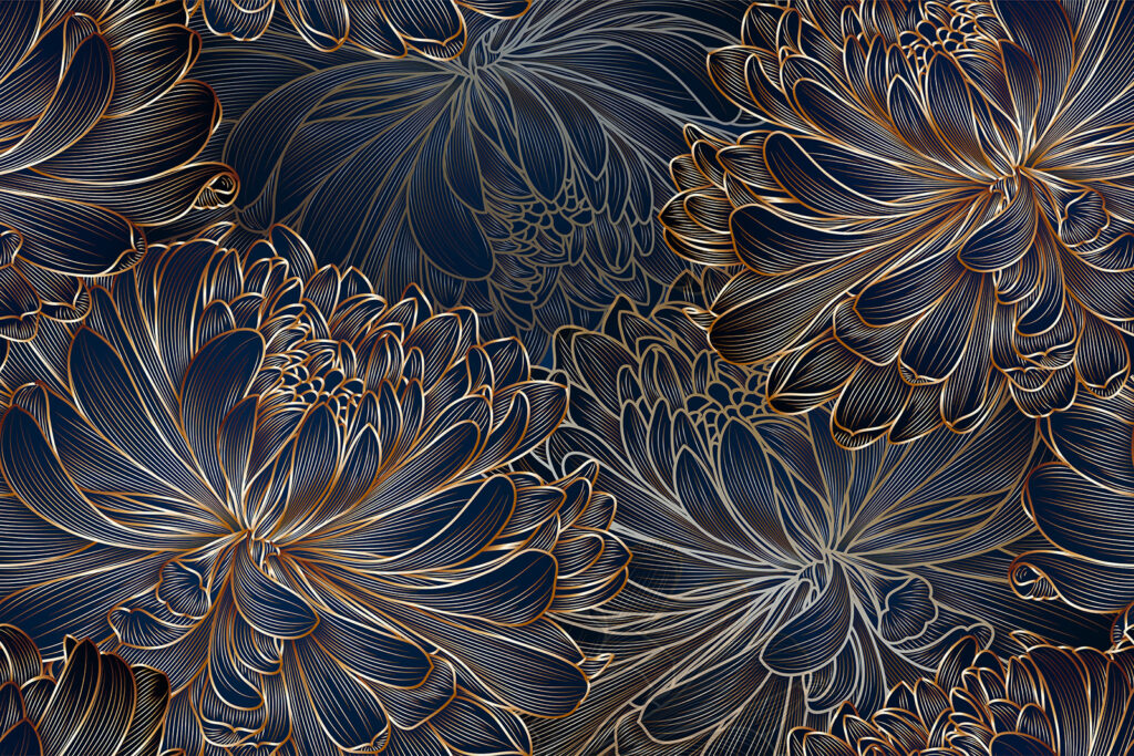 Papier Peint 3D Autocollant Mural Motif SOLEIL Et FLEURS (réf. Q3353) - Style Image Réaliste, Neuf