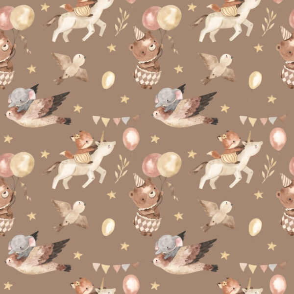 Motif d'animaux et de ballons Motif d'animaux et de ballons