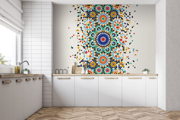 Colorful pattern on a white background Colorful pattern on a white background