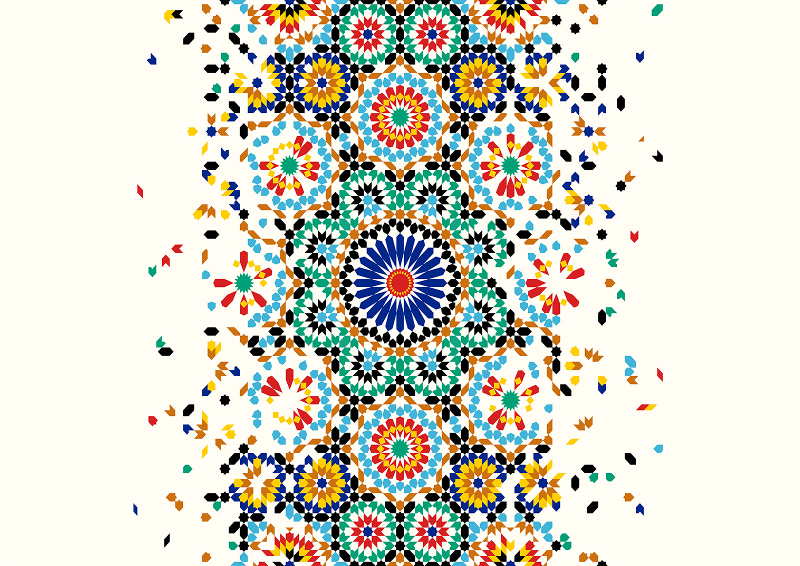 Colorful pattern on a white background Colorful pattern on a white background
