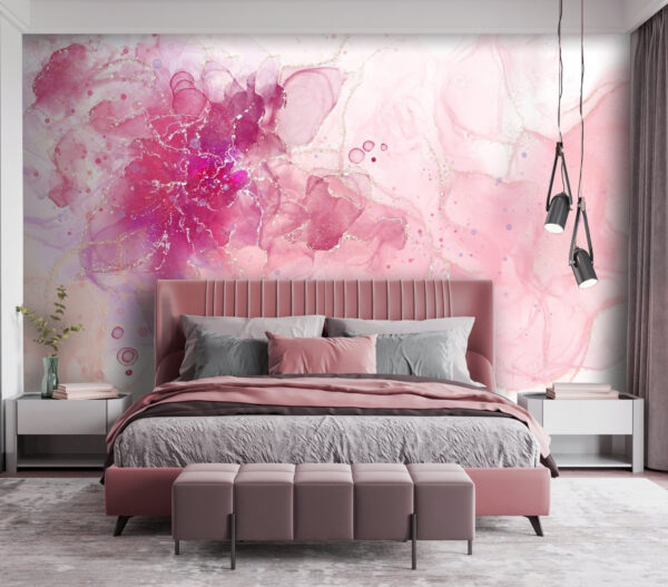 Fleur rose et violette Fleur rose et violette