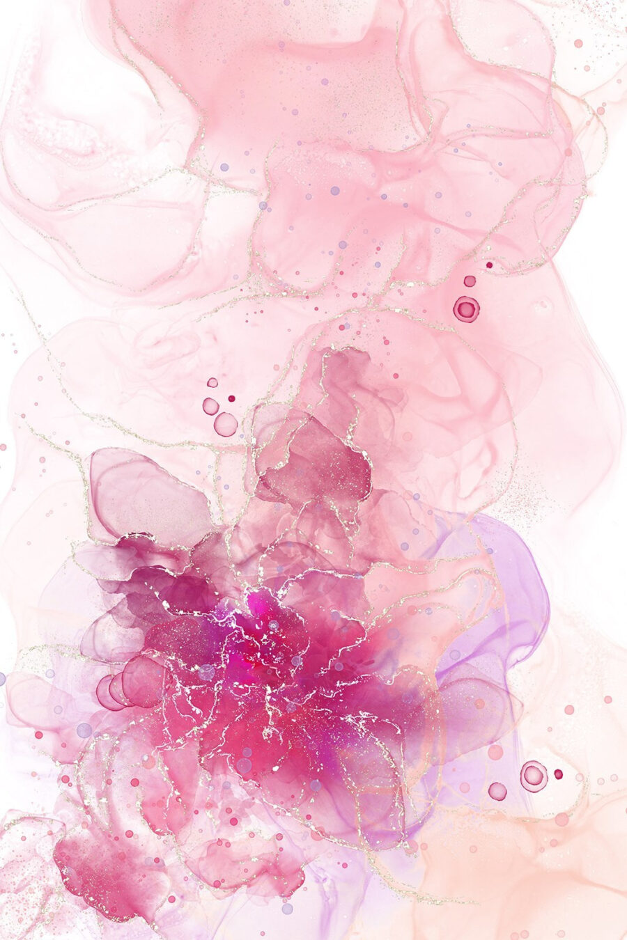 Fleur rose et violette