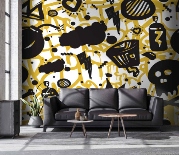 Motifs de graffitis et d'objets Motifs de graffitis et d'objets