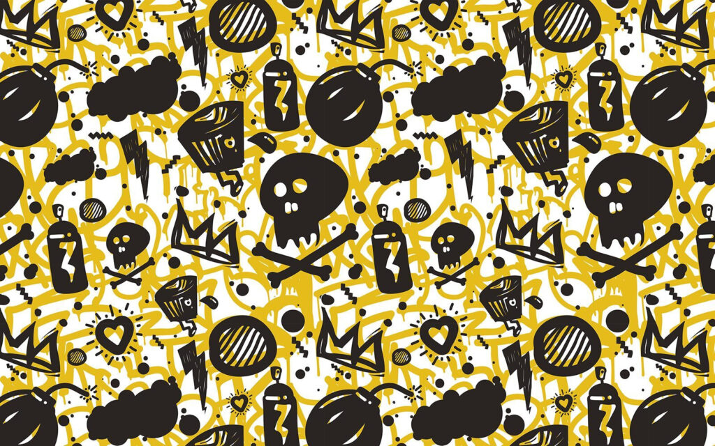 Motifs de graffitis et d'objets Motifs de graffitis et d'objets