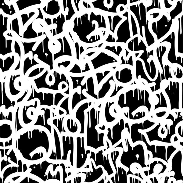 Graffiti en noir et blanc Graffiti en noir et blanc