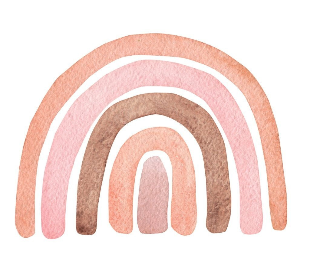Arc-en-ciel aquarelle sur fond blanc Arc-en-ciel aquarelle sur fond blanc