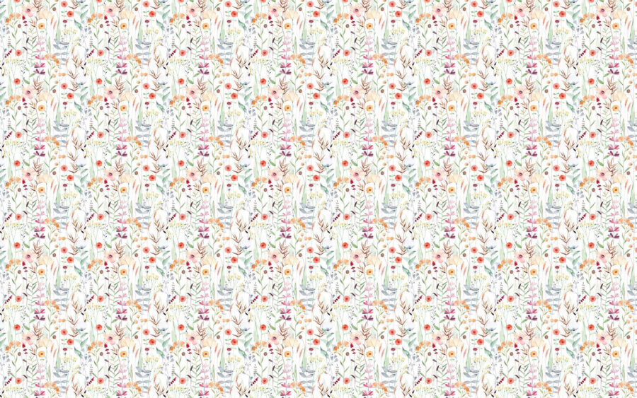 Motif de fleurs et de plantes
