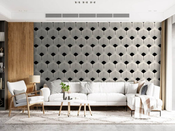 Motif d'hexagones sur fond noir Motif d'hexagones sur fond noir
