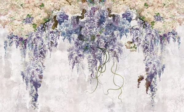 Peinture d'une glycine Peinture d'une glycine