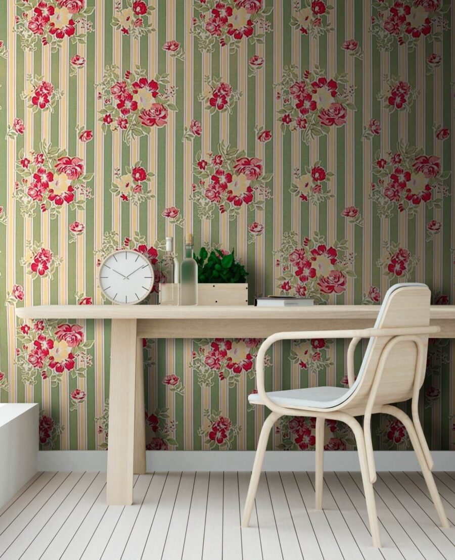 Papier peint avec des fleurs Papier peint avec des fleurs