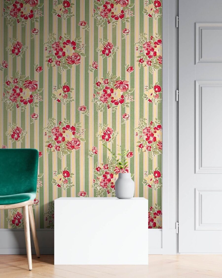 Papier peint avec des fleurs Papier peint avec des fleurs