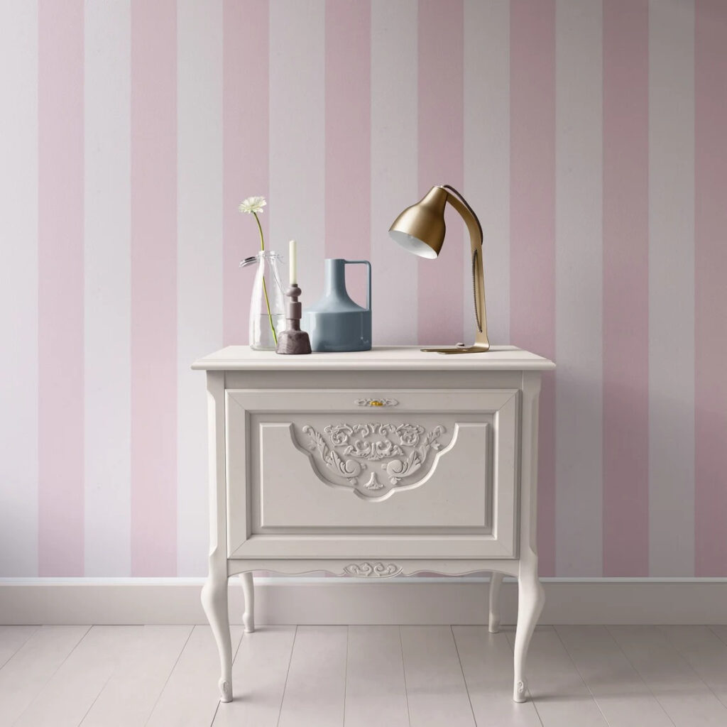 Pink and white striped wallpaper Pink and white striped wallpaper