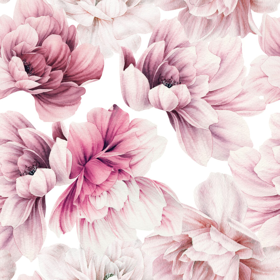 Fleurs délicates dans des tons pastel.