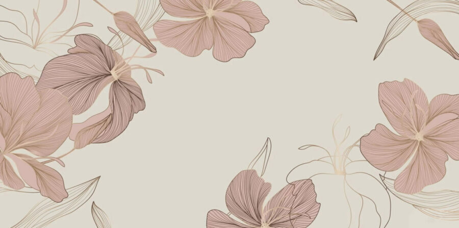 Fleurs délicates aux teintes douces