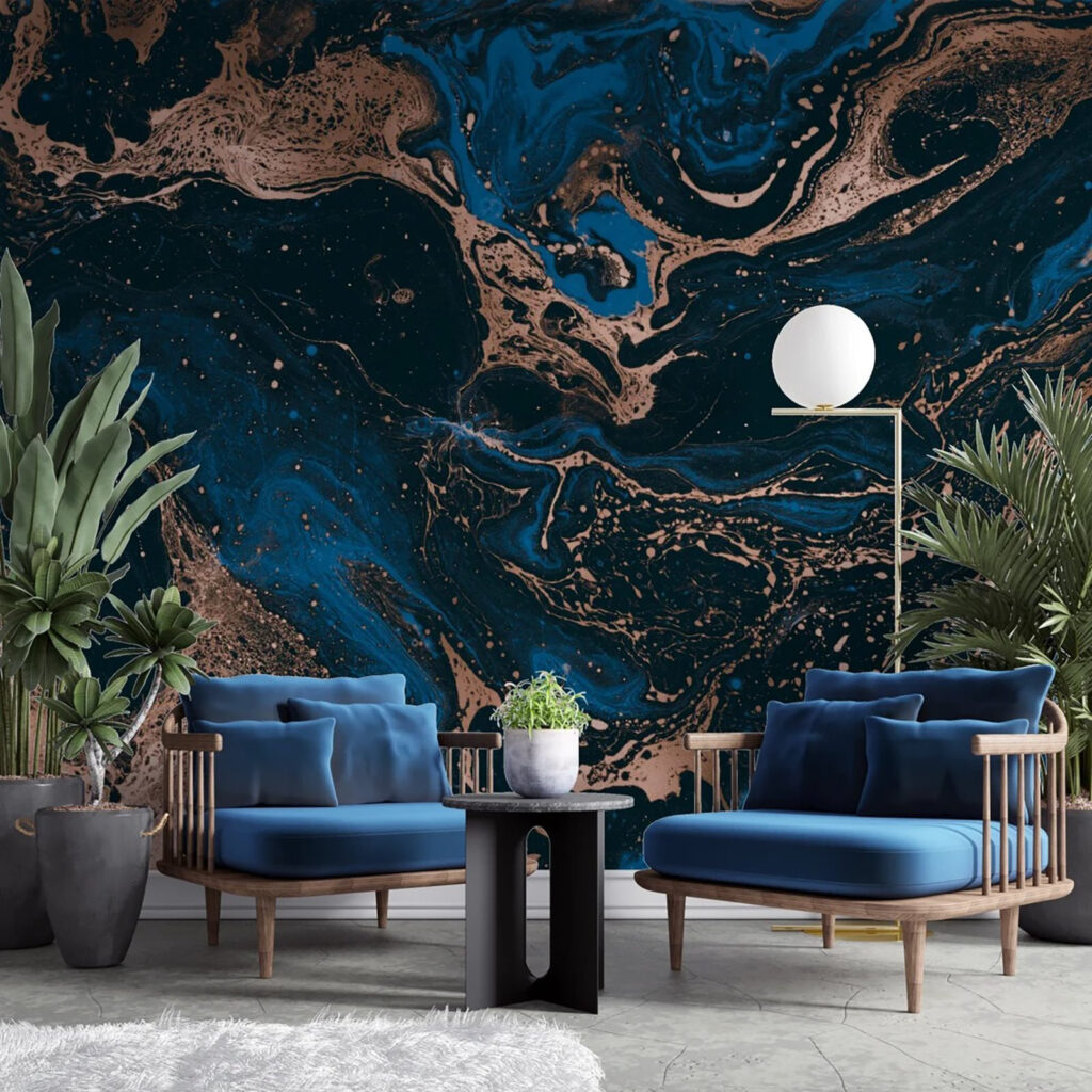 Swirling Midnight and Copper Rivers Swirling Midnight and Copper Rivers