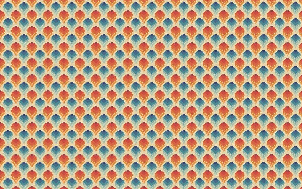 Motif de feuilles orange et bleues Motif de feuilles orange et bleues
