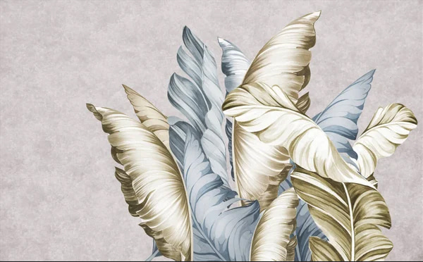 Feuilles élégantes dans des tons doux. Feuilles élégantes dans des tons doux.