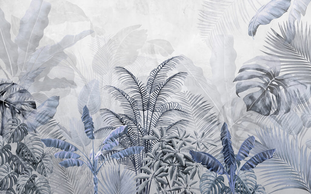 Un groupe de plantes avec des feuilles Un groupe de plantes avec des feuilles