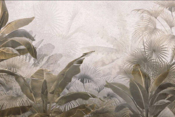Arrière-plan de feuillage tropical serein. Arrière-plan de feuillage tropical serein.