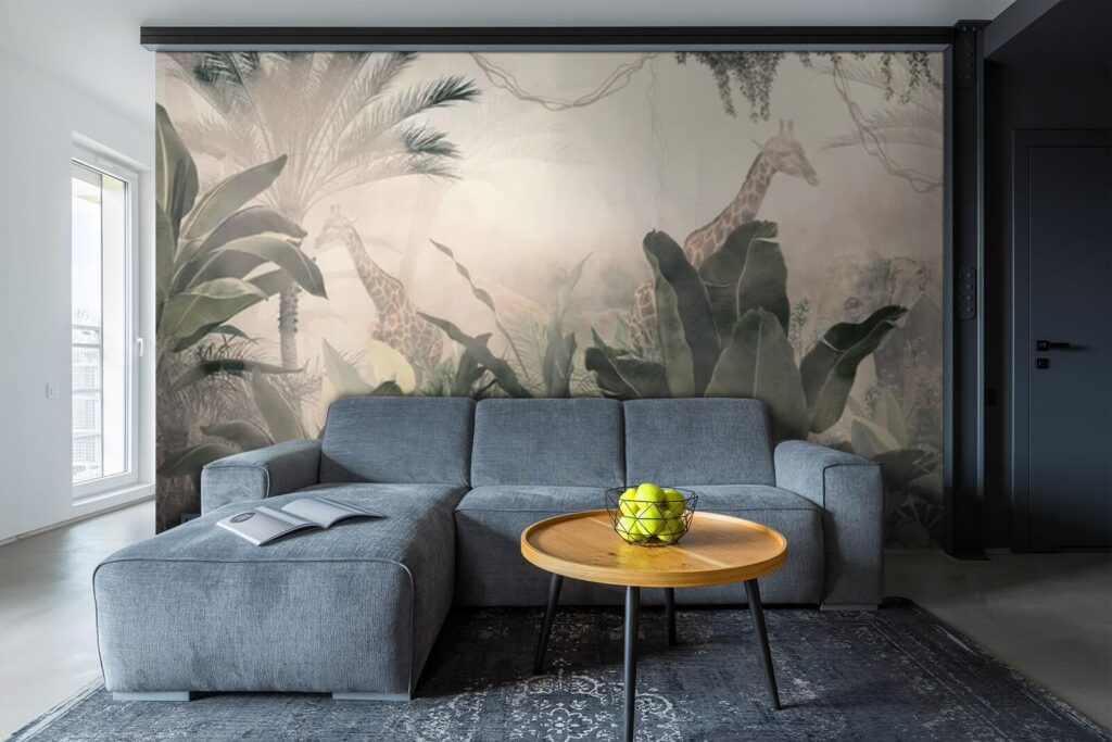 u71250pig1 1024x683 - Girafes dans une forêt avec des arbres et des plantes - tegory