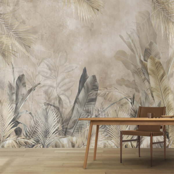 Élégant dessin de feuillage tropical. Élégant dessin de feuillage tropical.