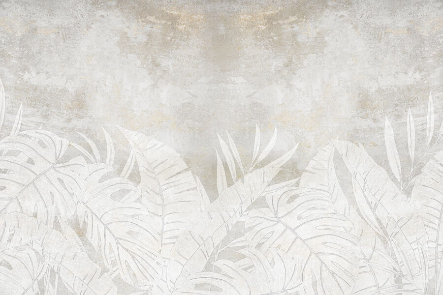 Fond blanc avec des feuilles Fond blanc avec des feuilles