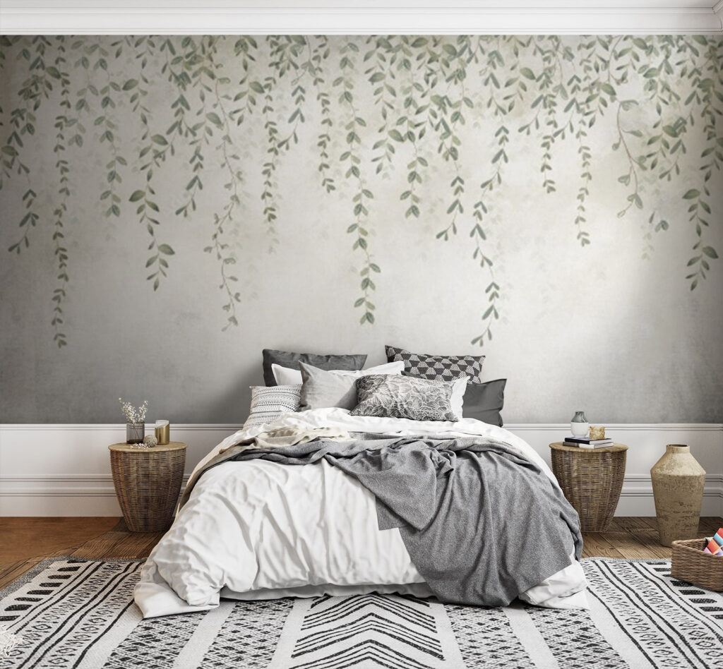 Painting of a vine with leaves