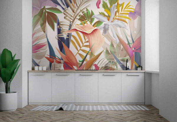 Un feuillage tropical vibrant en harmonie. Un feuillage tropical vibrant en harmonie.