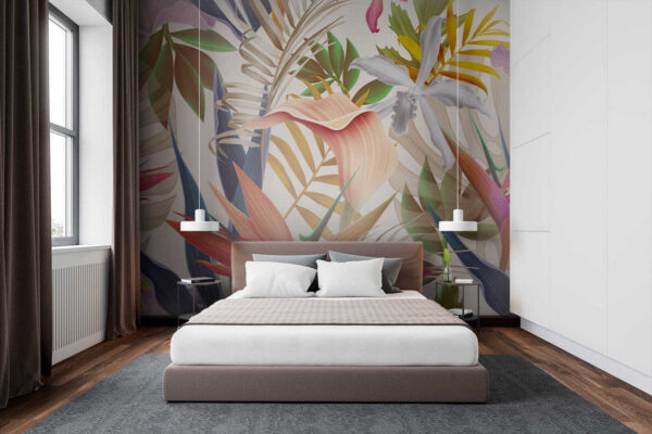Un feuillage tropical vibrant en harmonie. Un feuillage tropical vibrant en harmonie.