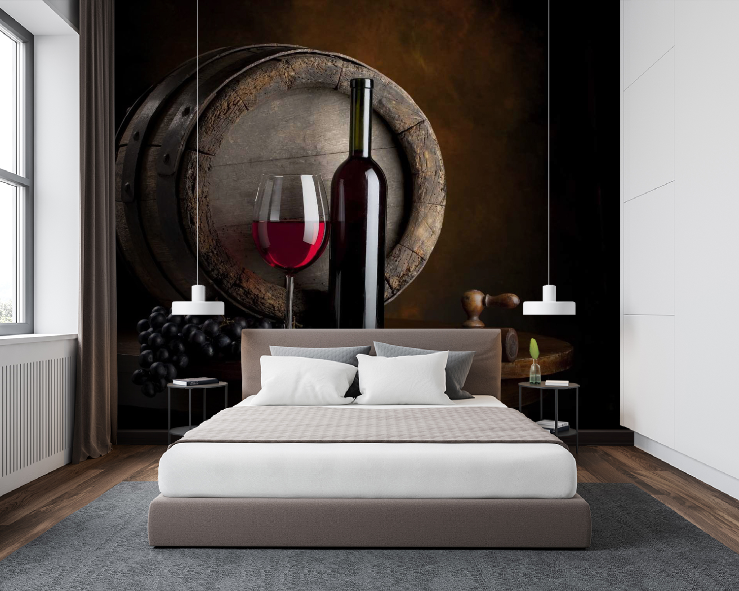 Bouteille de vin et verre sur une table u65206pib94m - Bouteille de vin et verre sur une table - tegory