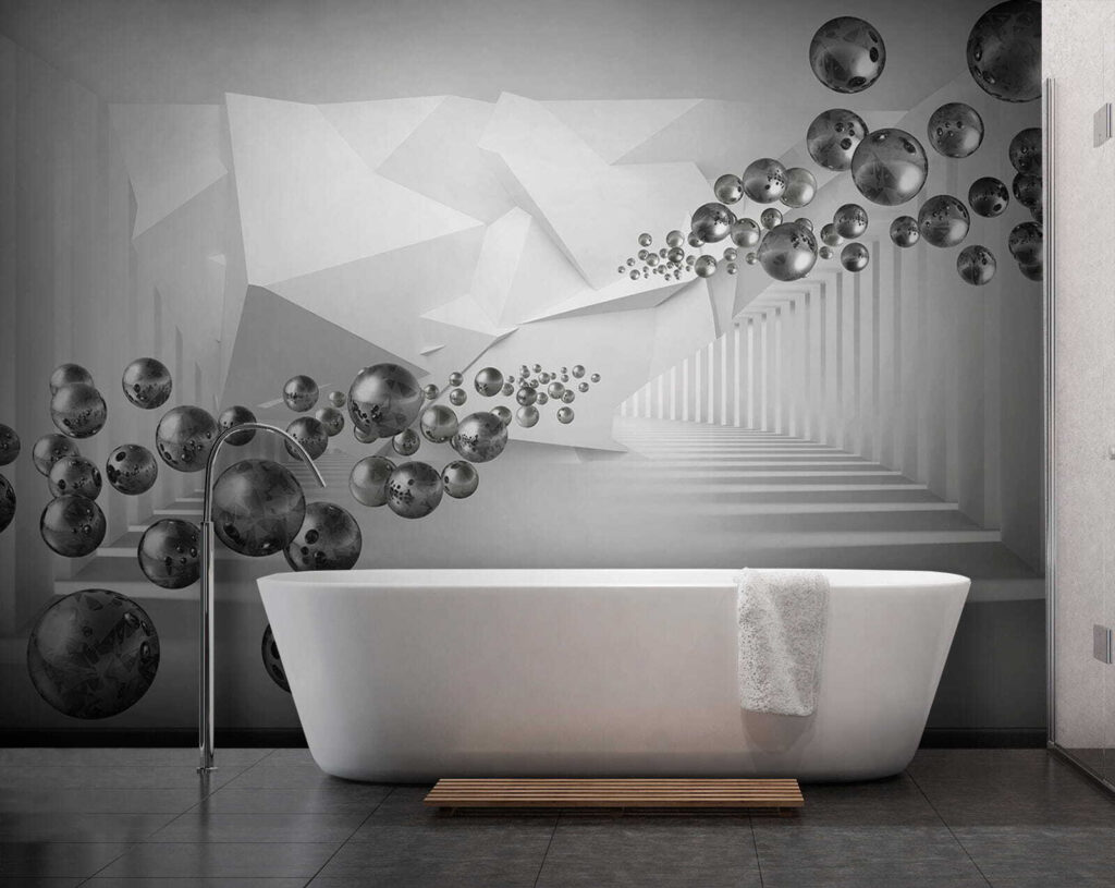 White room with white walls and white columns White room with white walls and white columns