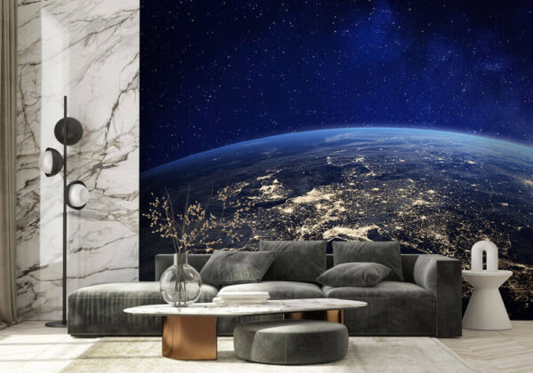 Vue de la terre depuis l'espace Vue de la terre depuis l'espace