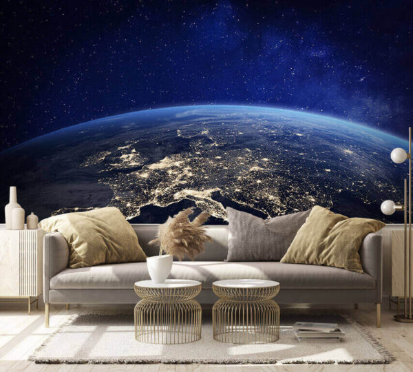 Vue de la terre depuis l'espace Vue de la terre depuis l'espace