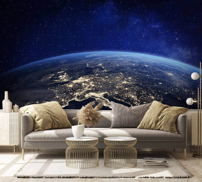 Vue de la terre depuis l'espace Vue de la terre depuis l'espace