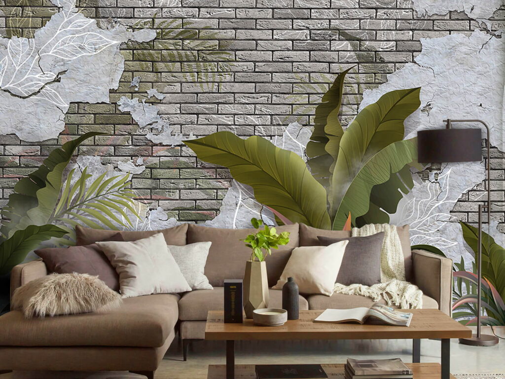 Mur de briques avec des feuilles et un mur de briques u59823pig3 1024x768 - Mur de briques avec des feuilles et un mur de briques - tegory