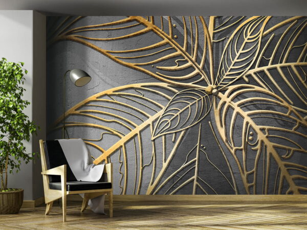 Motif artistique de feuilles complexes u59820pig1m 600x450 - Motif artistique de feuilles complexes - tegory