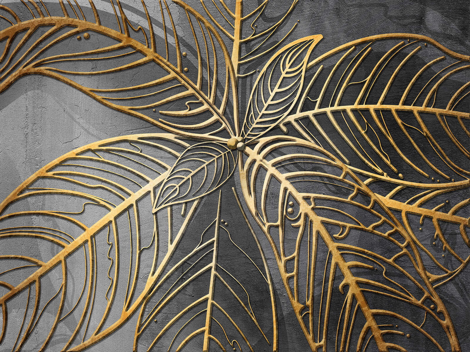 Motif artistique de feuilles complexes u59820p - Motif artistique de feuilles complexes - tegory