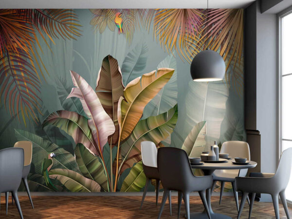 Feuillage tropical aux couleurs éclatantes Feuillage tropical aux couleurs éclatantes