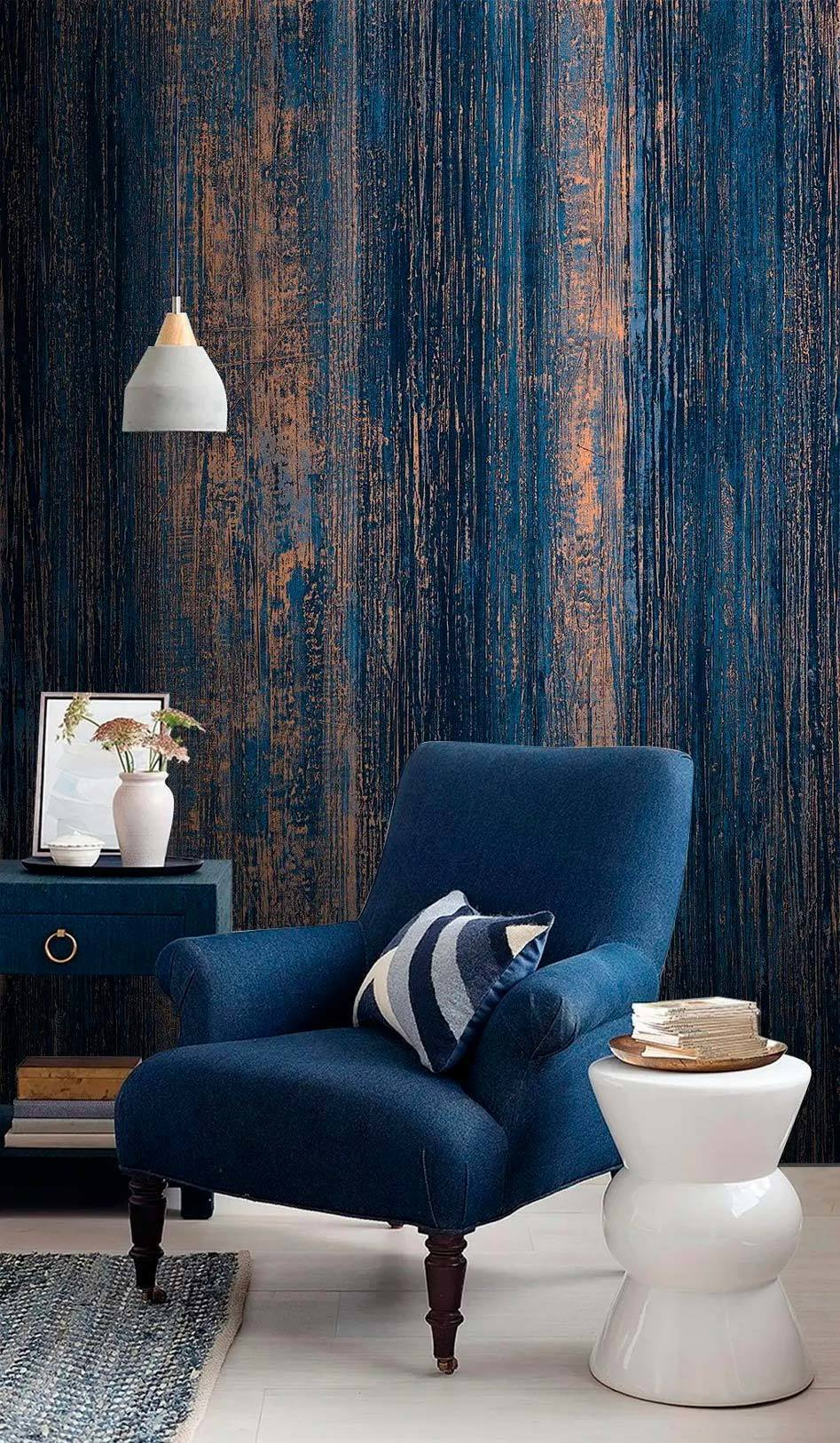 Blue and orange striped surface