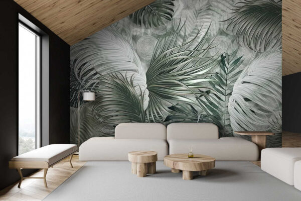 Groupe de feuilles sur une surface blanche Groupe de feuilles sur une surface blanche