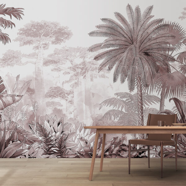 Un groupe d'arbres et de plantes Un groupe d'arbres et de plantes