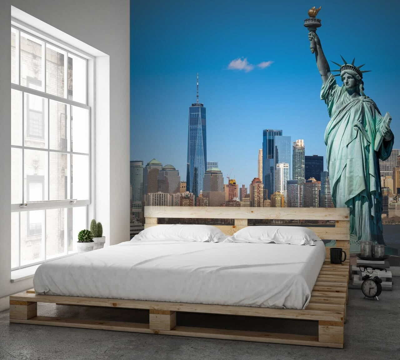 Statue de la liberté avec une ville en arrière-plan u58760pib1m - Statue de la liberté avec une ville en arrière-plan - tegory