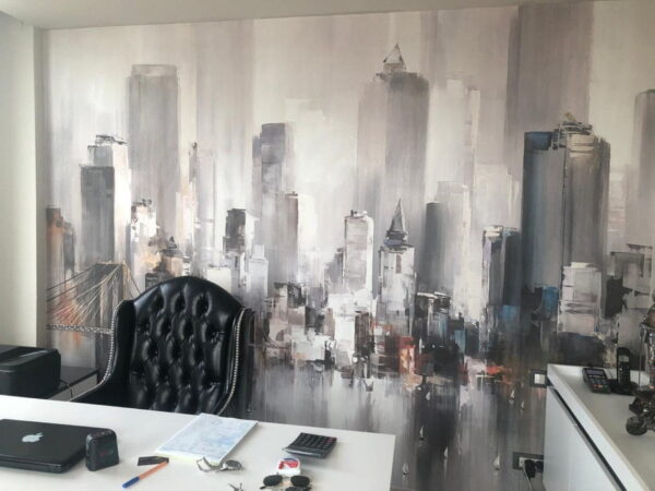 Peinture d'une ville Peinture d'une ville
