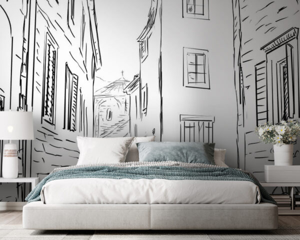 Dessin d'une rue avec des bâtiments u57680pib105 600x480 - Dessin d'une rue avec des bâtiments - tegory