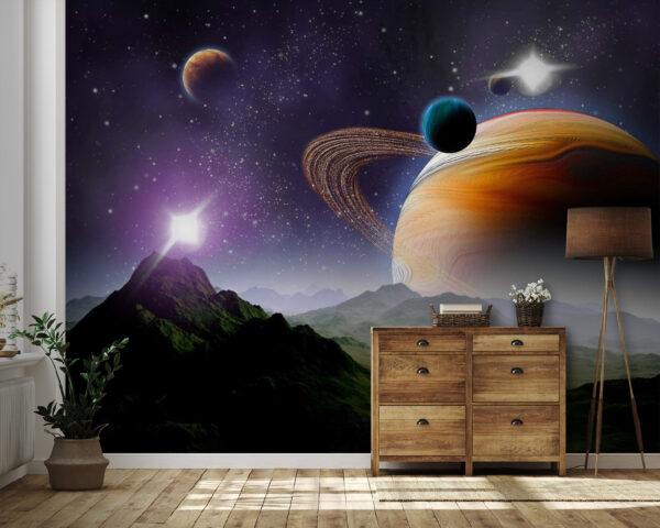Planètes et étoiles dans l'espace Planètes et étoiles dans l'espace