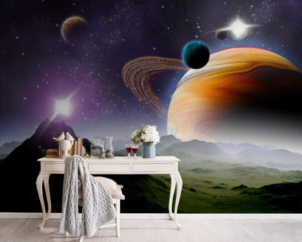 Planètes et étoiles dans l'espace Planètes et étoiles dans l'espace