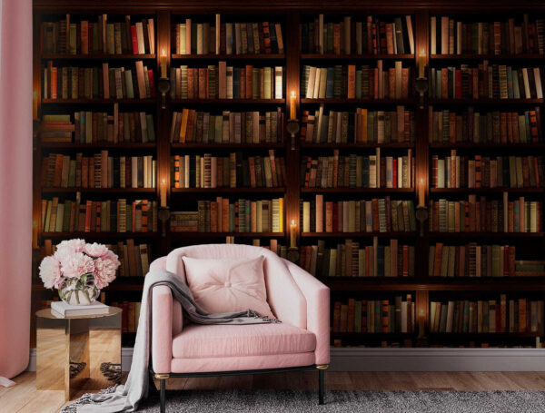 Grande bibliothèque remplie de livres Grande bibliothèque remplie de livres