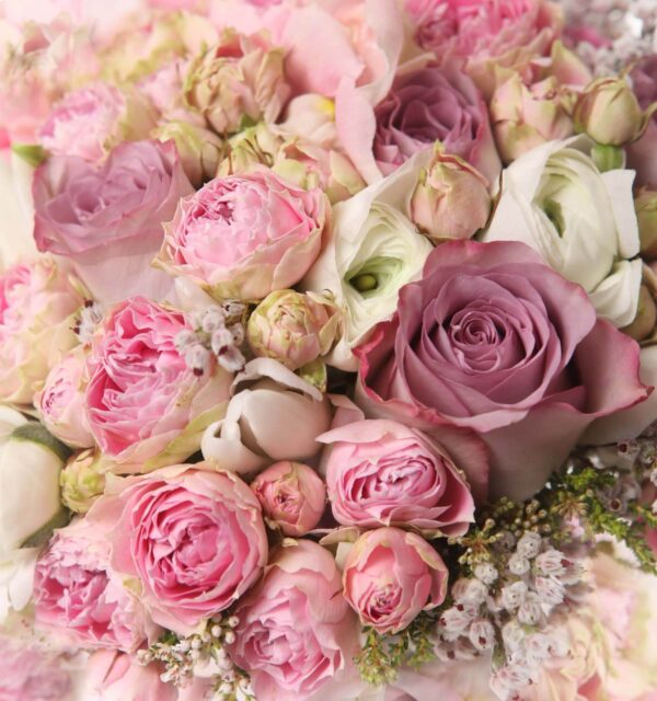 Bouquet de roses roses et blanches Bouquet de roses roses et blanches