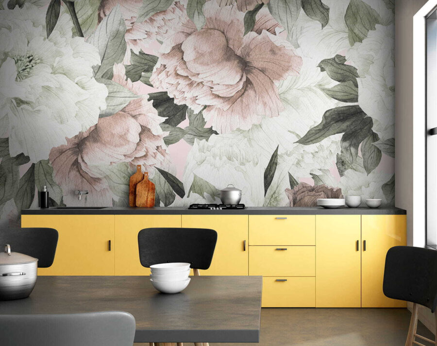 Des motifs floraux délicats dans des teintes douces